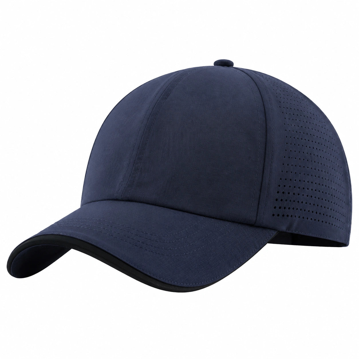 Baseballkappe Einheitsgröße Dunkelblau Textil mit gebogenem Schirm und Belüftung