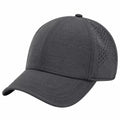Baseballkappe Einheitsgröße aus Textil in Anthrazit mit Belüftungszonen