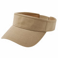Sonnenvisier Einheitsgröße aus Textil Beige verstellbar für Alltag und Sport
